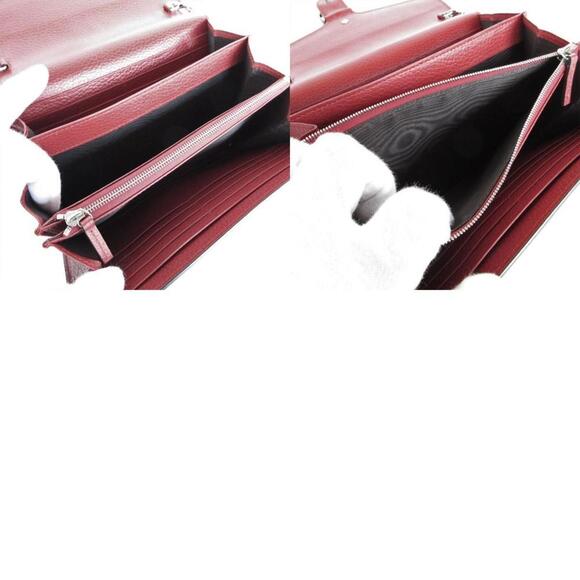 GUCCI Red Leather Shoulder Bag - Picture 5 of 5